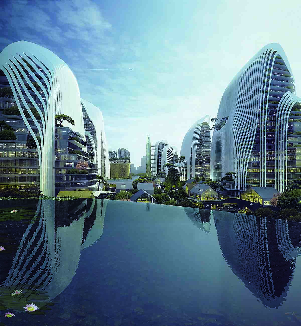 На ближайшее будущее самое точное. Город Shan Shui, Китай. Nanjing Zendai Himalayas Center. Город Шан-суи. Ма Яньсун архитектура.