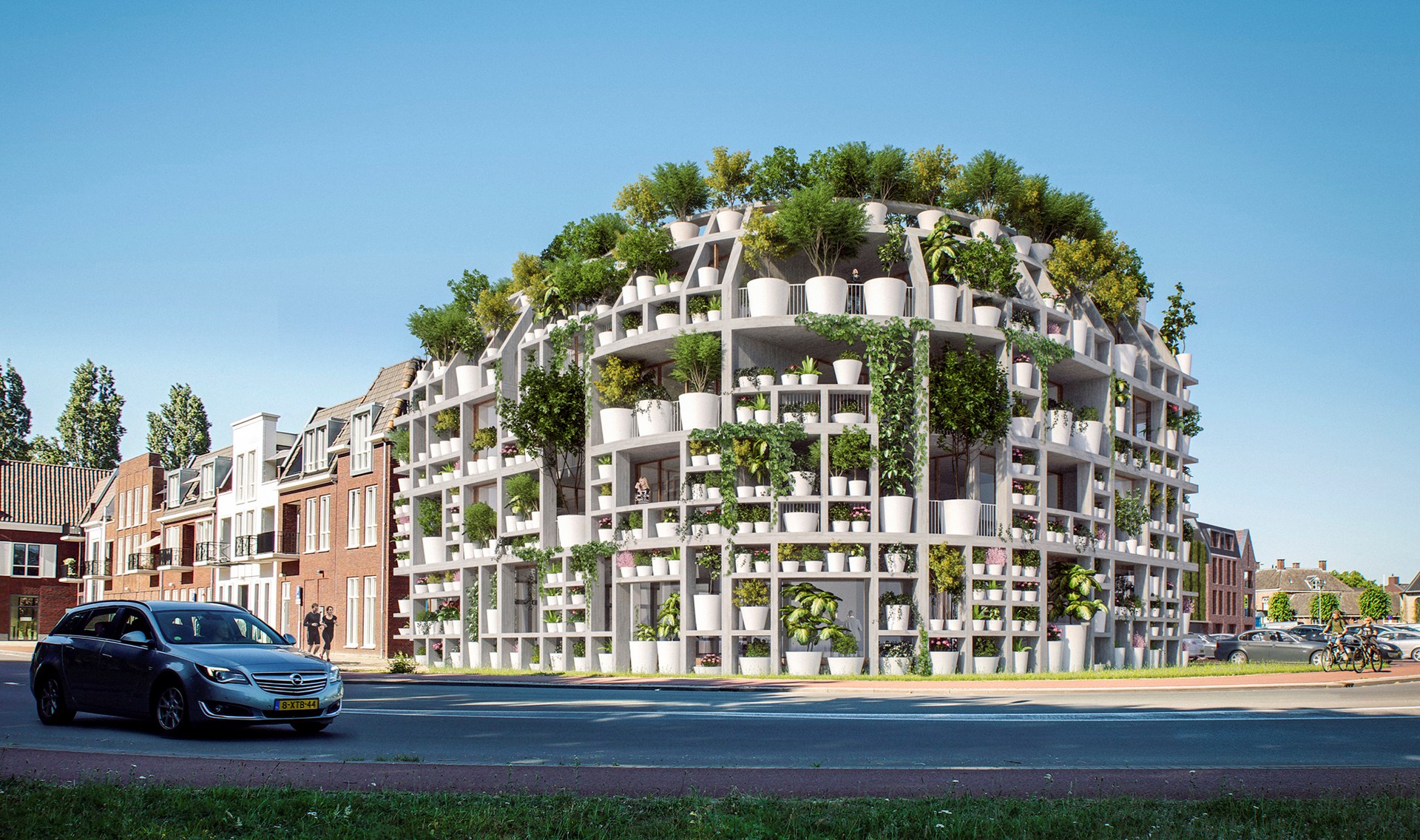 Mvrdvがオランダで手がける Green Villa 外装を植物用ラックにして緑のファサードを構築 Webマガジン Axis デザインのwebメディア