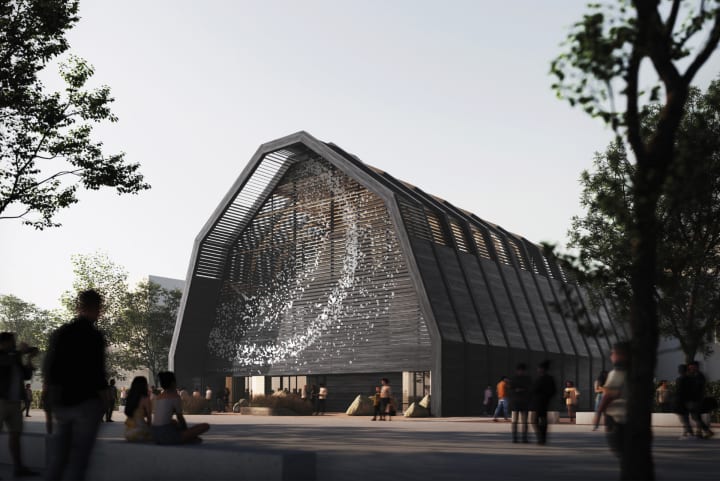 大阪・関西万博の北欧パビリオン、ミケーレ・デ・ルッキ設計の木造建築パビリオンのコンセプトとロゴを発…
