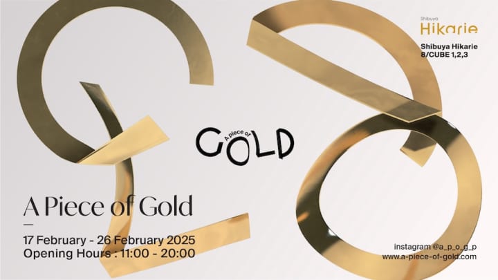 国内外20名のデザイナーが参加「A Piece of Gold」展が東京・渋谷で開催